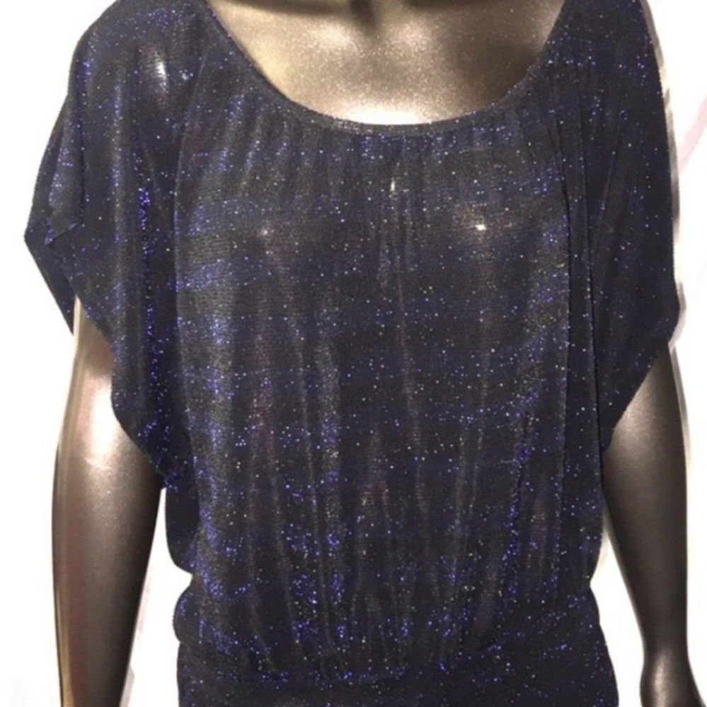 Express open back‎ glitter blouse - Picture 3 of 7